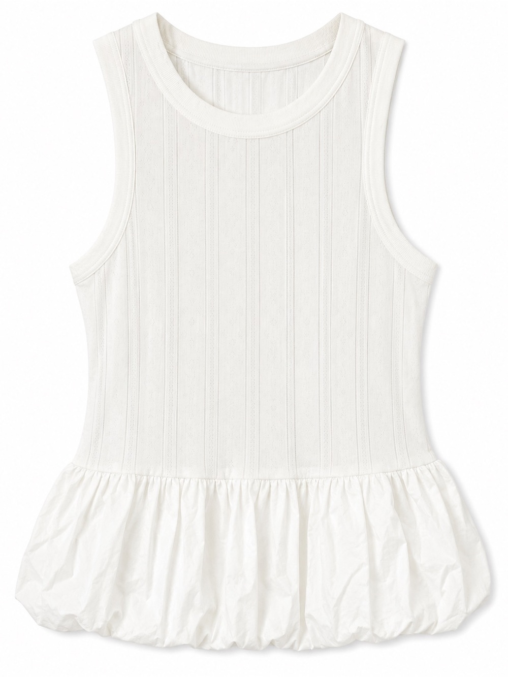 NWT Elodie Elegant White Sleeveless Top